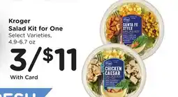 Ralphs Kroger Salad Kit for One offer