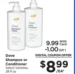 Ralphs Dove Shampoo or Conditioner offer