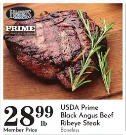 Pavilions USDA Prime Black Angus Beef Ribeye Steak offer