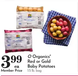 Pavilions O Organics Red or Gold Baby Potatoes offer