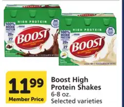 Pavilions Boost High Protein Shakes offer