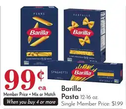 Pavilions Barilla Pasta offer