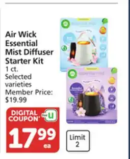 Pavilions Air Wick Essential Mist Diffuser Starter Kit offer