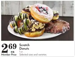 Pavilions Scratch Donuts offer