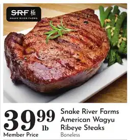 Pavilions Snake River Farms American Wagyu Ribeye Steaks offer