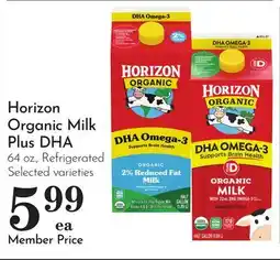 Pavilions Horizon Organic Milk Plus DHA offer