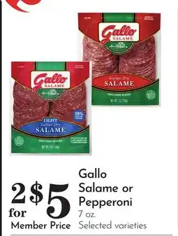 Pavilions Gallo Salame or Pepperoni offer