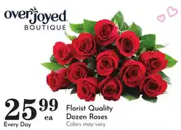 Pavilions Overjoyed Florist Quality Dozen Roses offer