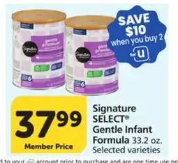 Pavilions Signature SELECT Gentle Infant Formula offer