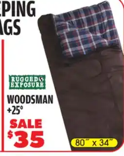 Big 5 Rugged Exposure Woodsman +25° Sleeping Bag offer