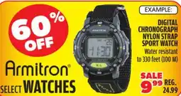 Big 5 Armitron Digital Chronograph Nylon Strap Sport Watch offer