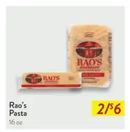 Fresh Thyme Rao's Pasta offer