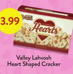 Fresh Thyme Valley Lahvosh Heart Shaped Cracker offer