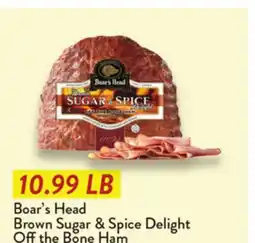 Fresh Thyme Boar's Head Brown Sugar & Spice Delight Off the Bone Ham offer