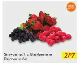 Fresh Thyme Strawberries 1 lb, Blackberries or Raspberries 6oz offer