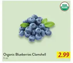 Fresh Thyme Organic Blueberries Clamshell offer