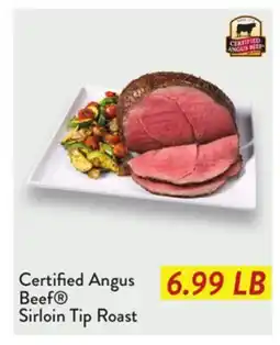Fresh Thyme Certified Angus Beef Sirloin Tip Roast offer