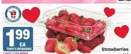Tony’s Fresh Market Strawberries offer
