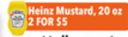 Tony’s Fresh Market Heinz Mustard offer