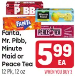 Tony’s Fresh Market Fanta, Mr. Pibb, Minute Maid or Peace Tea offer