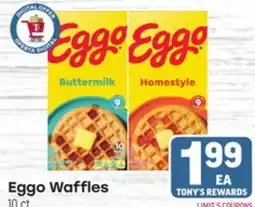 Tony’s Fresh Market Eggo Waffles offer