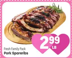 Tony’s Fresh Market Pork Spareribs offer