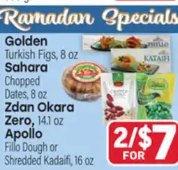 Tony’s Fresh Market Golden or Sahara or Zdan Okara Zero or Apollo offer