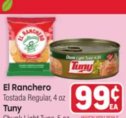 Tony’s Fresh Market El Ranchero Tostada Regular, 4 oz Tuny Chunk Light Tuna, 5 oz offer