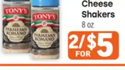Tony’s Fresh Market Tony's Grated Cheese Shakers offer