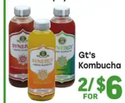 Tony’s Fresh Market Gt's Kombucha offer