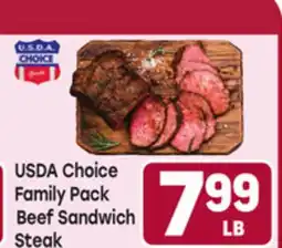Tony’s Fresh Market USDA Choice Family Pack Beef Sandwich Steak offer