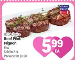 Tony’s Fresh Market Beef Filet Mignon offer