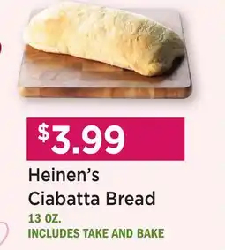 Heinen's Heinen's Ciabatta Bread offer