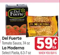 Tony’s Fresh Market Del Fuerte Tomato Sauce, 7.4oz, La Moderna Select Pasta, 6.3-7oz offer