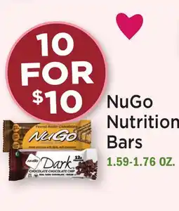 Heinen's NuGo Nutrition Bars offer