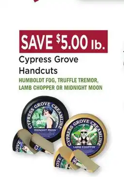 Heinen's Cypress Grove Handcuts offer
