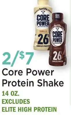 Heinen's Core Power Protein Shake offer