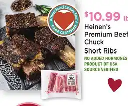Heinen's Heinen's Premium Beef Chuck Short Ribs offer