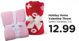 Food 4 Less Holiday Home Valentine Throw offer