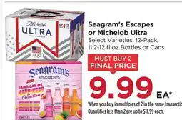 Food 4 Less Seagram's Escapes or Michelob Ultra offer