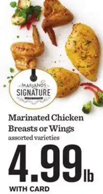 Mariano's Marinated Chicken Breasts or Wings offer
