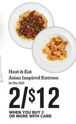 Mariano's Heat & Eat Asian Inspired Entrees offer