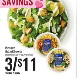 Mariano's Kroger Salad Bowls offer