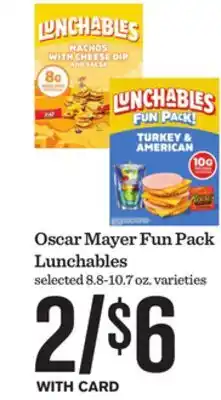 Mariano's Oscar Mayer Fun Pack Lunchables offer