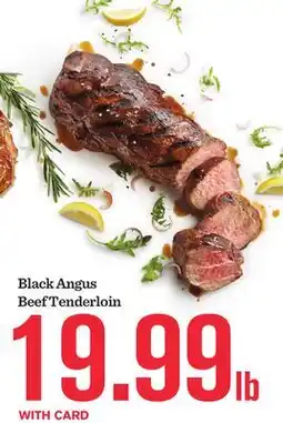 Mariano's Black Angus Beef Tenderloin offer