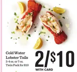Mariano's Cold Water Lobster Tails offer