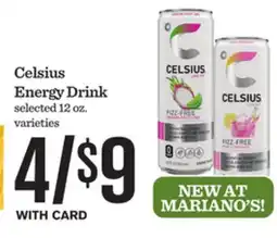 Mariano's Celsius Energy Drink offer
