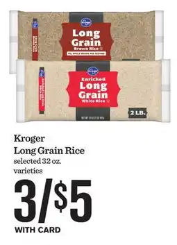 Mariano's Kroger Long Grain Rice offer