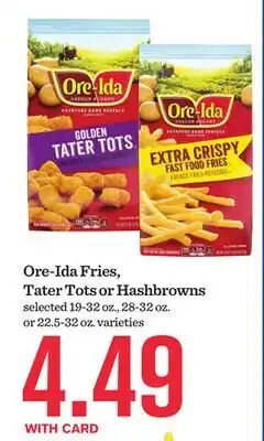 Mariano's Ore-Ida Fries, Tater Tots or Hashbrowns offer