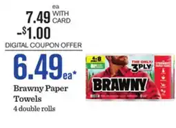 Mariano's Brawny Paper Towels offer